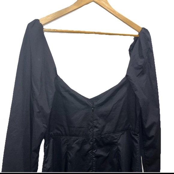 JOHANNA ORTIZ dress mini black sz 8 long sleeve Magic Touch embroidered raffia - Picture 10 of 15